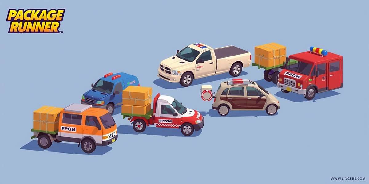 Package Runner Vehicle Collection Various delivery vehicles in Package Runner